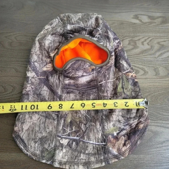 HUNTWORTH FULL FACE MASK HAT HOOD CAMO Orange FLEECE LINED OS H1 - Picture 8 of 9
